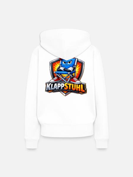Klapstuhl Kämpfer Logo - Frauen Premium Bio Hoodie - Weiß