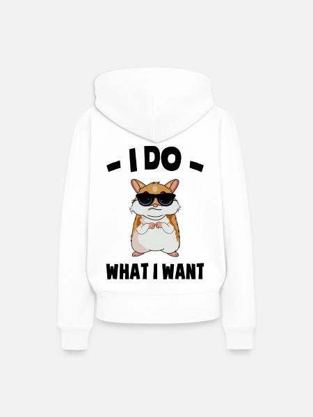 Hamster - Frauen Premium Bio Hoodie - Weiß
