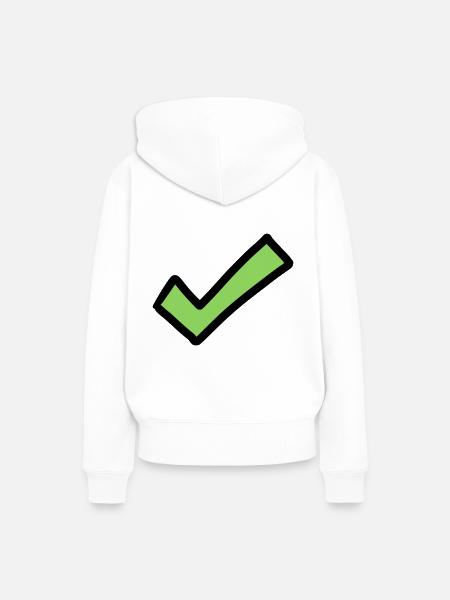 Hook Emoji Sketch Drawing Color - Women’s Premium Organic Hoodie - white