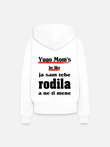 yogo moms - Frauen Premium Bio Hoodie - Weiß