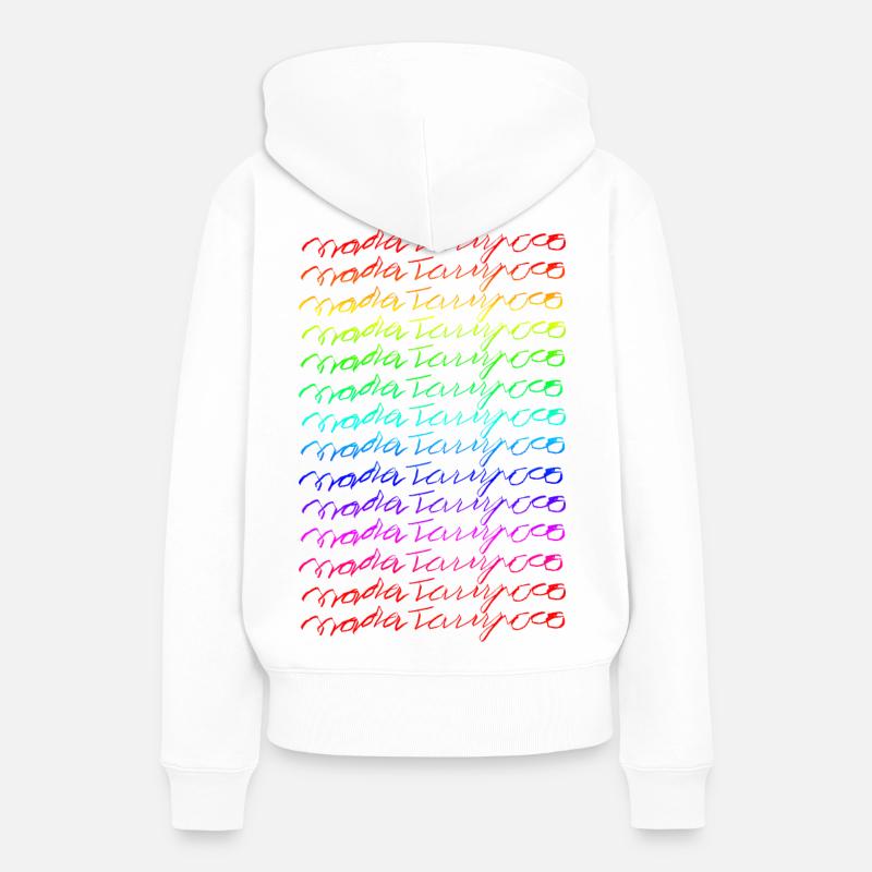 Rien non plus - Sweat à capuche Premium bio Femme - blanc