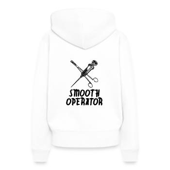 Chirurg Notarzt Arzt Sanitäter Ambulanz - Frauen Premium Bio Hoodie - Weiß - Hinten - Julia (174cm)