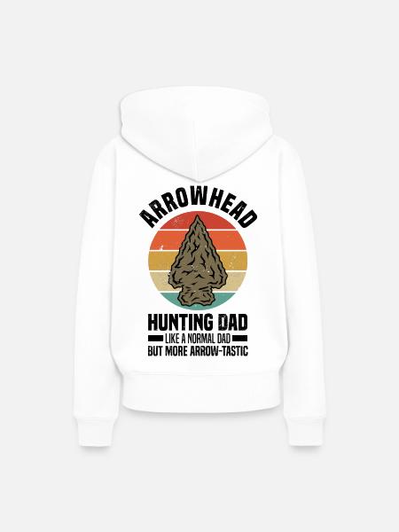 Pfeilspitzen Sammeln - Frauen Premium Bio Hoodie - Weiß