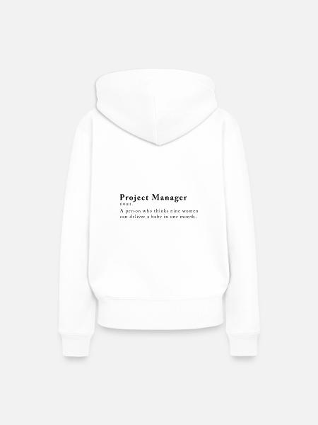 Projektleiter Software Entwicklung Programmierer - Frauen Premium Bio Hoodie - Weiß