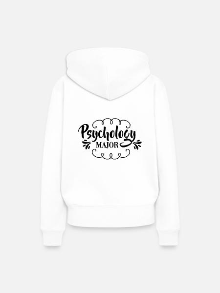Psychology Major - Frauen Premium Bio Hoodie - Weiß