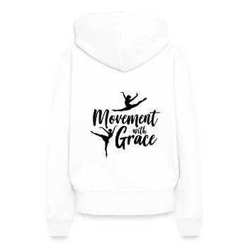 Ballett - Frauen Premium Bio Hoodie - Weiß - Hinten - Julia (174cm)