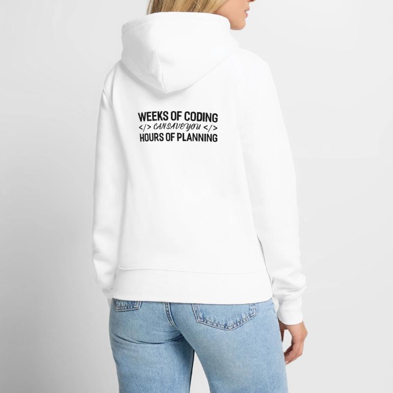 Programmierer Wochen Von Coding Frauen Premium Bio Hoodie