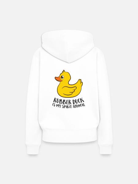 Gummienten Sind Meine Lieblingstiere - Frauen Premium Bio Hoodie - Weiß
