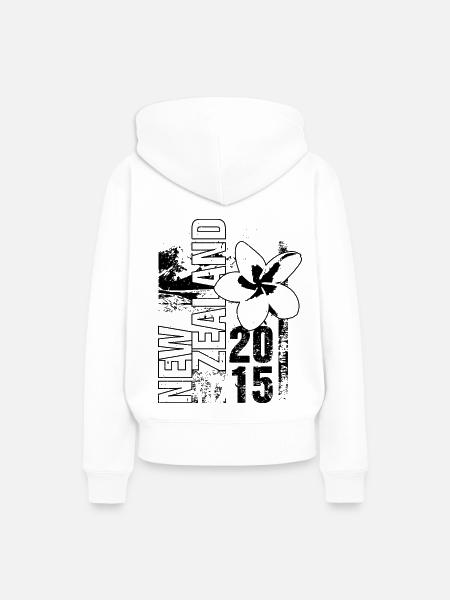 New Zealand 2015 - Frauen Premium Bio Hoodie - Weiß