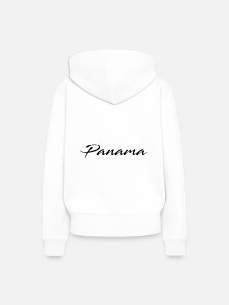 Panama - Frauen Premium Bio Hoodie - Weiß