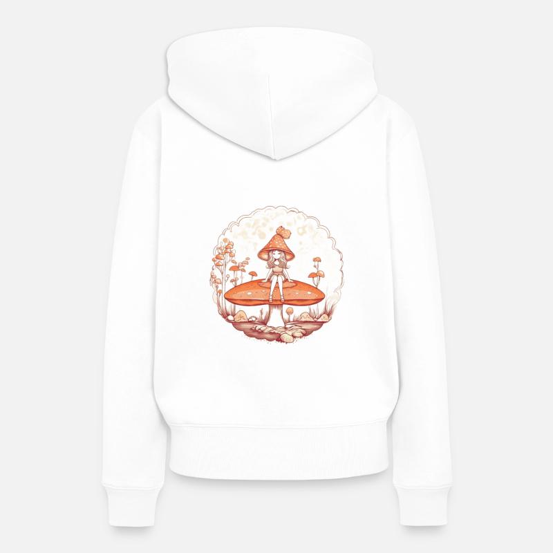 Conte de fées - Sweat à capuche Premium bio Femme - blanc