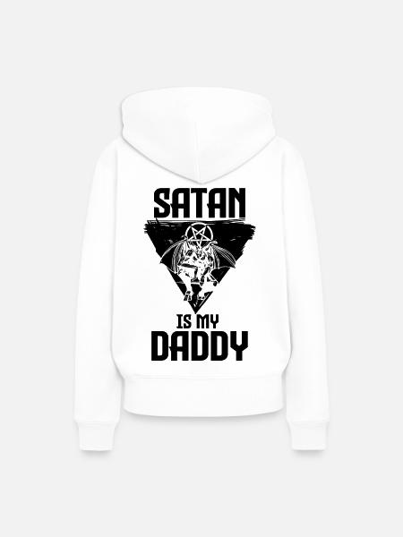 Satanismus - Frauen Premium Bio Hoodie - Weiß