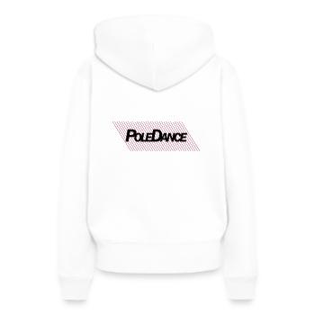 Poledance lines - Women’s Premium Organic Hoodie - white - Back - Julia (174cm)
