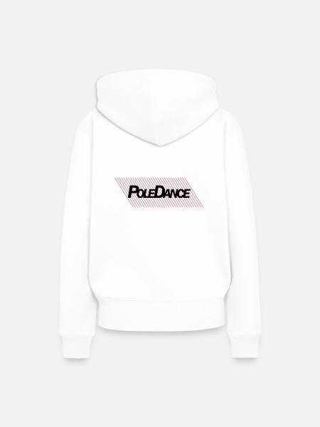 Poledance-Linien - Frauen Premium Bio Hoodie - Weiß