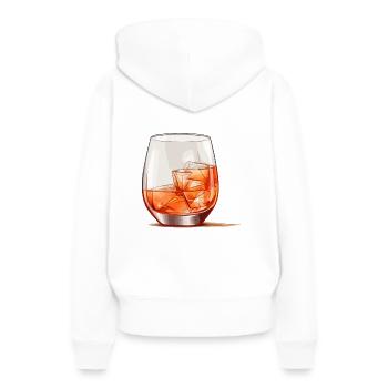 Spritz Cocktail - Frauen Premium Bio Hoodie - Weiß - Hinten - Julia (174cm)