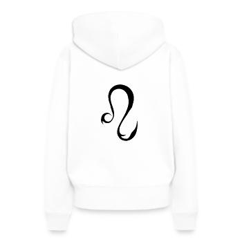 Leo Zodiac Symbol Leo Zodiac - Women’s Premium Organic Hoodie - white - Back - Julia (174cm)