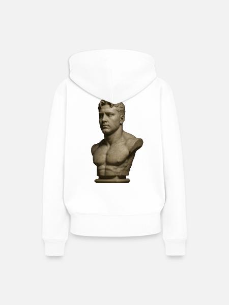Statue - Frauen Premium Bio Hoodie - Weiß