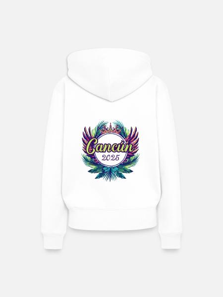 Cancun 2025 Team - Frauen Premium Bio Hoodie - Weiß