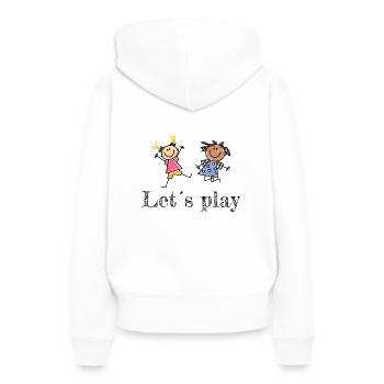 Playing children - Women’s Premium Organic Hoodie - white - Back - Julia (174cm)