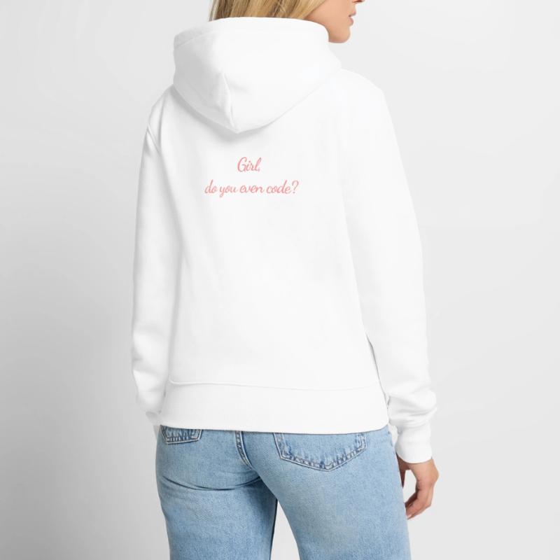 Fille codez-vous même (Programmeur) Sweat à capuche Premium bio Femme