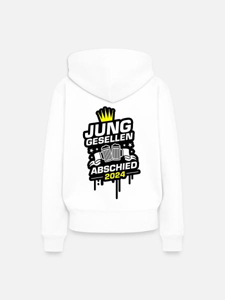 Junggesellen Abschied 2024 - Frauen Premium Bio Hoodie - Weiß