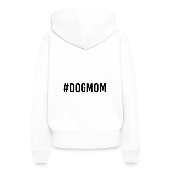 chienmaman - Sweat à capuche Premium bio Femme - blanc - Dos - Julia (174cm)