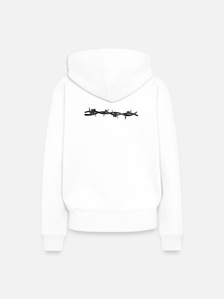 stacheldraht - Frauen Premium Bio Hoodie - Weiß