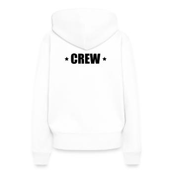 L'équipage d'un astérisque - Sweat à capuche Premium bio Femme - blanc - Dos - Julia (174cm)