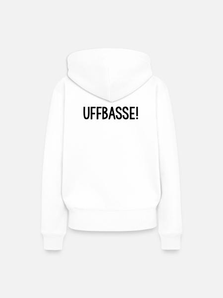 UFFBASSE Dialekt badisch - Frauen Premium Bio Hoodie - Weiß