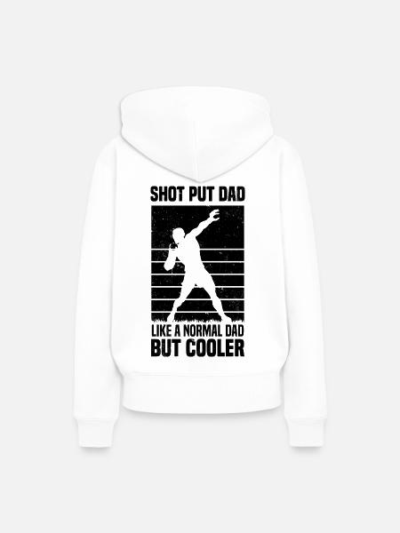 Kugelstoßen - Frauen Premium Bio Hoodie - Weiß