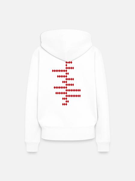 PI - Sei irrational - Frauen Premium Bio Hoodie - Weiß