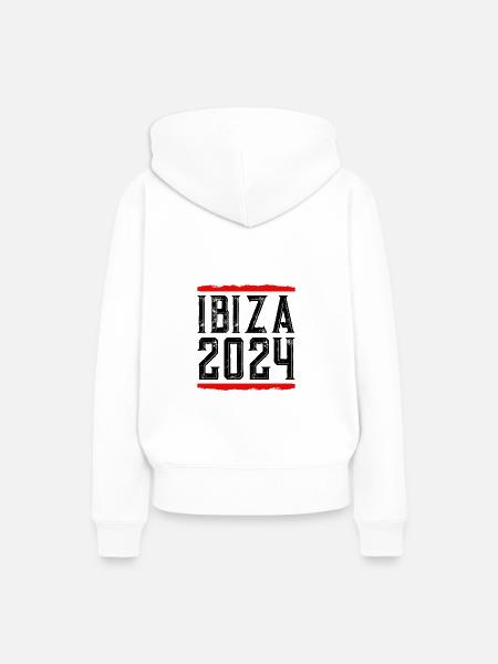 Ibiza 2024 - Frauen Premium Bio Hoodie - Weiß