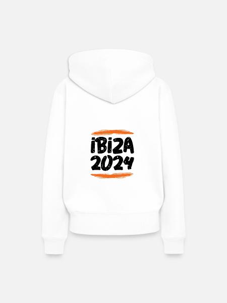Ibiza 2024 - Frauen Premium Bio Hoodie - Weiß