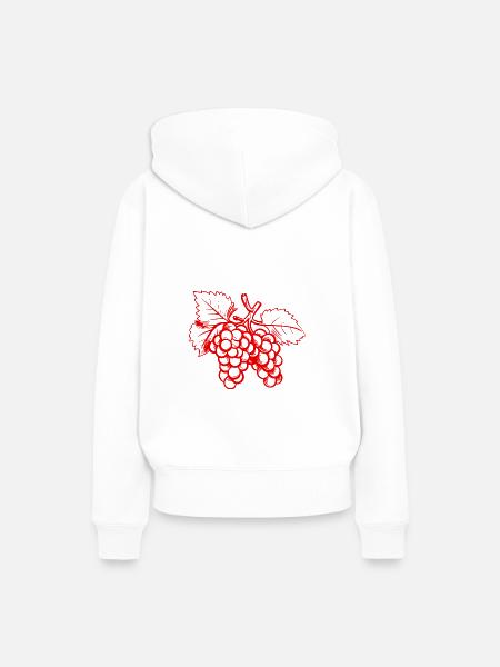 Weintrauben Trauben - Frauen Premium Bio Hoodie - Weiß