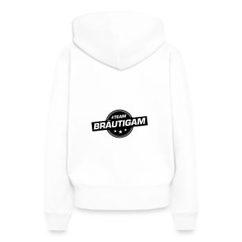 Team Bräutigam Hochzeitsfeier Hochzeit - Frauen Premium Bio Hoodie - Weiß - Hinten - Julia (174cm)