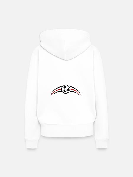 Fussball Team - Frauen Premium Bio Hoodie - Weiß