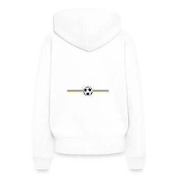 Fussball Meisterschaft Deutschland - Frauen Premium Bio Hoodie - Weiß - Hinten - Julia (174cm)
