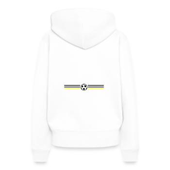 Fussball Meisterschaft Deutschland - Frauen Premium Bio Hoodie - Weiß - Hinten - Julia (174cm)