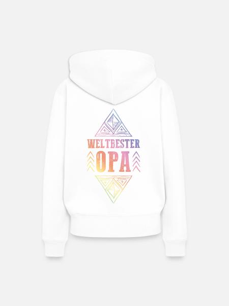 Weltbester Opa - Frauen Premium Bio Hoodie - Weiß