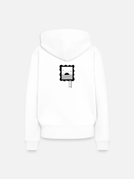 Fenster zum Meer - Frauen Premium Bio Hoodie - Weiß