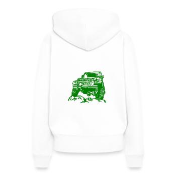 Jeep - Sweat à capuche Premium bio Femme - blanc - Dos - Julia (174cm)