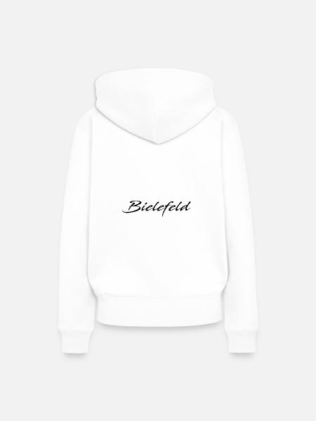 Bielefeld - Frauen Premium Bio Hoodie - Weiß