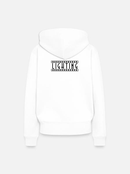 Beleuchtung - Frauen Premium Bio Hoodie - Weiß