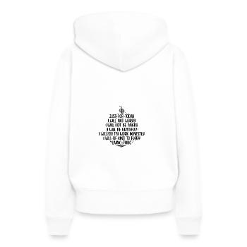 Reiki - Sweat à capuche Premium bio Femme - blanc - Dos - Julia (174cm)