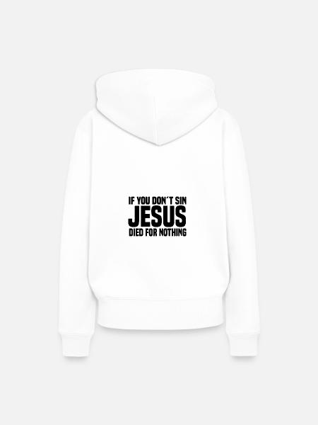 Atheismus - Frauen Premium Bio Hoodie - Weiß