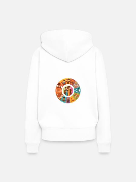 Diversität - Frauen Premium Bio Hoodie - Weiß