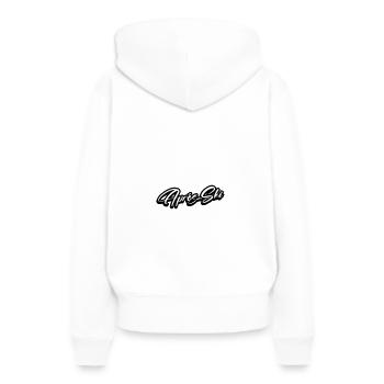 Après-ski - Sweat à capuche Premium bio Femme - blanc - Dos - Julia (174cm)
