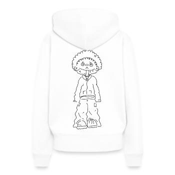 Comics for you - Women’s Premium Organic Hoodie - white - Back - Julia (174cm)