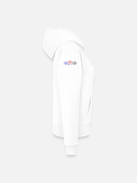 Ornamente Fantasie - Frauen Premium Bio Hoodie - Weiß
