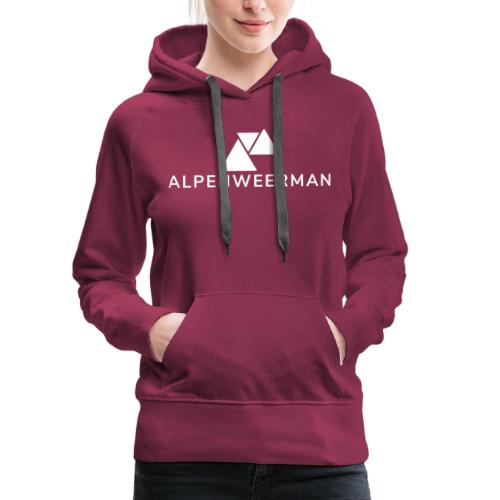 logo alpenweerman wit - Vrouwen Premium hoodie